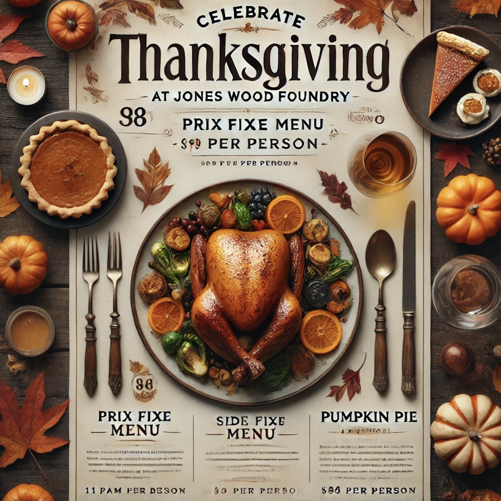 Thanksgiving at Jones Wood Foundry